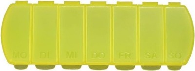 MaxBox Pillendose für 7 Tage, Tablettendose, Pillenbox mit getrennten Fächern - 