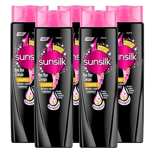 Sunsilk Shampoo Bye Bye Crespo con Cheratina ed Olio Nutriente per Capelli Cr...