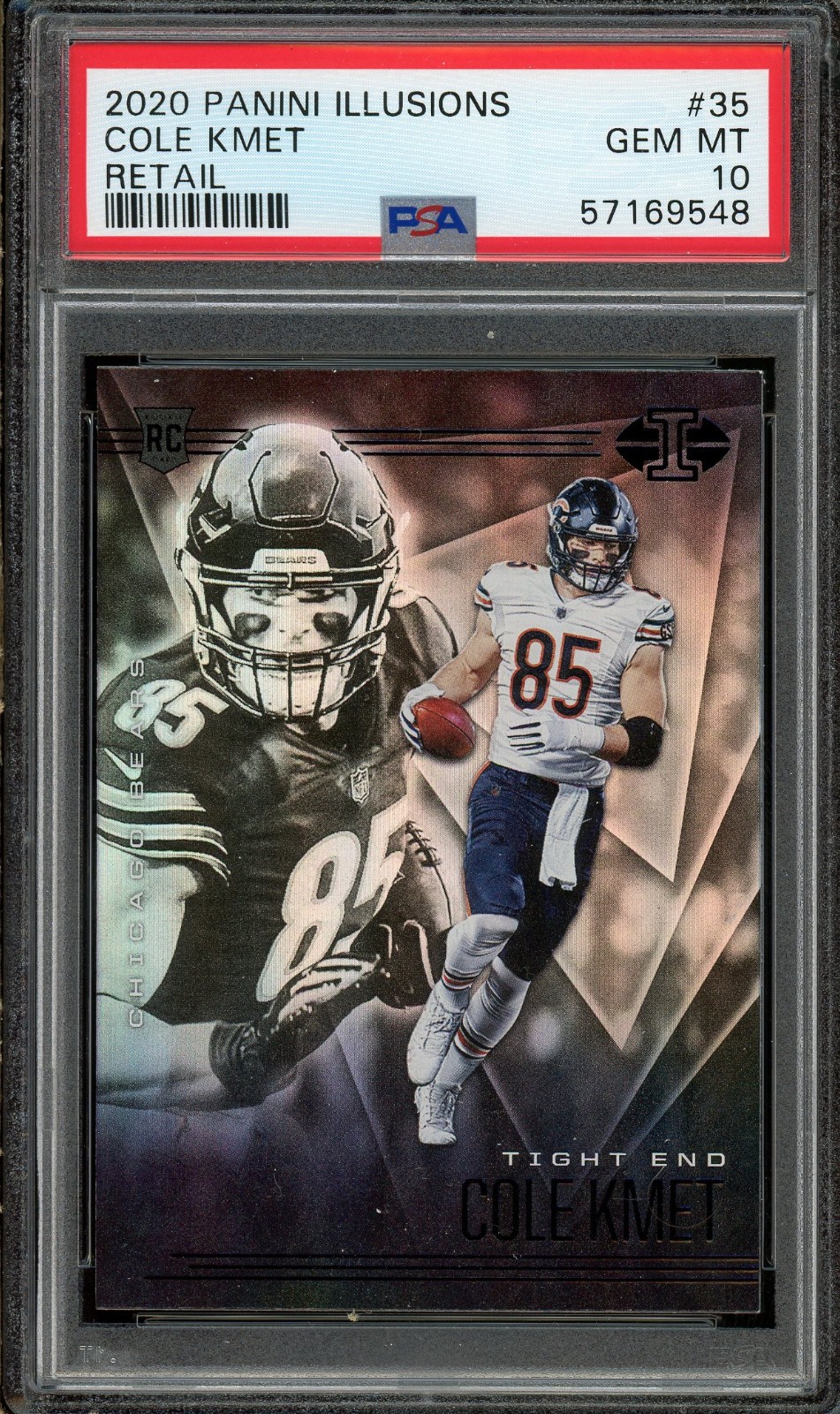 Cole Kmet Panini Illusions #35 Retail