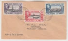 FALKLAND ISLANDS 1941 1d, 2d, 3d KGVI definitive on FDC with PORT STANLEY cds
