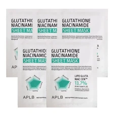 APLB Glutathione Niacinamide Face Mask 0.85 fl. oz. 5ea