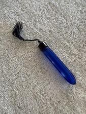 Vintage Perfume Bottle  Cobalt Blue Glass Evening in Paris Perfume Vial empty