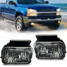 Fog Lights Compatible with 2003-2007 Chevy Silverado - Smoked Lens