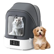 Automatic Pet Dryer Box, 60L Foldable, 360°Quiet Airflow, Temperature/Time Co...