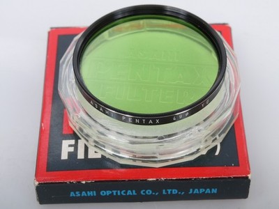ASAHI PENTAX YG gelb grün Filter 49mm Einschraub screw in + Dose TOP + OVP boxed