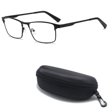 Metal Semi Rim Reading Glasses Anti Blue Light Readers Spring Hinges Eyeglasses