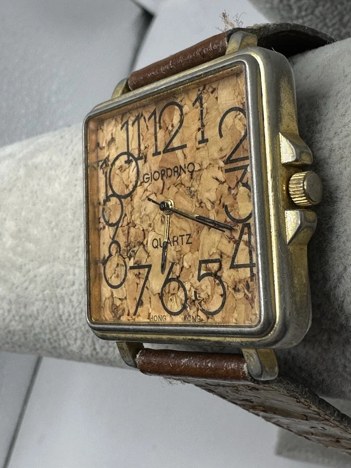 Reloj Giordano Nuevo Batería Raro Corcho Damas 36MM 7.5" De Colección M53 Foto 2 de 4