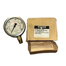 NOSHOK 25-901-2000-PSI/BAR, COMPUND PRESSURE GAUGE 2000PSI, NEW* #282126