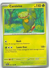 Carnivine 007/142 Stellar Crown Common NM Pokemon TCG