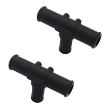 2x Heater Hose Output T Pipes For Toyota LX450 LX470 Sequoya Sienna 87248-60460