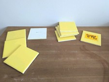 Lot of 20* Vintage American Olean Ceramic Tile - Yellow Glossy Square 4 1/4 