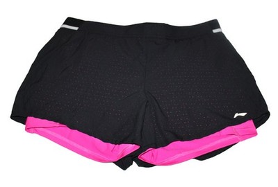 DAMEN SHORTS LAUFHOSE TRAININGSSHORTS 2in1 381282 LOLLY LI-NING  Gr. 44 / 2XL