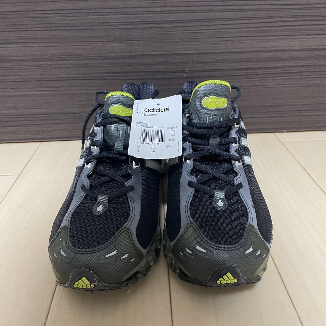 Adidas Microbounce Mens Sneakers Black 27cm Used with Scuffs Adidas Microbounce Mens Sneakers Black 27cm Used with Scuffs