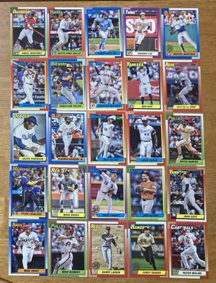 2025 Topps Series 1.35th Anniversary 1990 Throwback T-90 Ohtani Aaron,Judge,Ruth