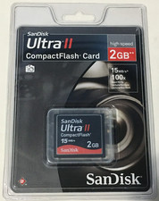 SanDisk Ultra II CompactFlash Card 2 GB 15MB/s 100x FACTORY SEALED
