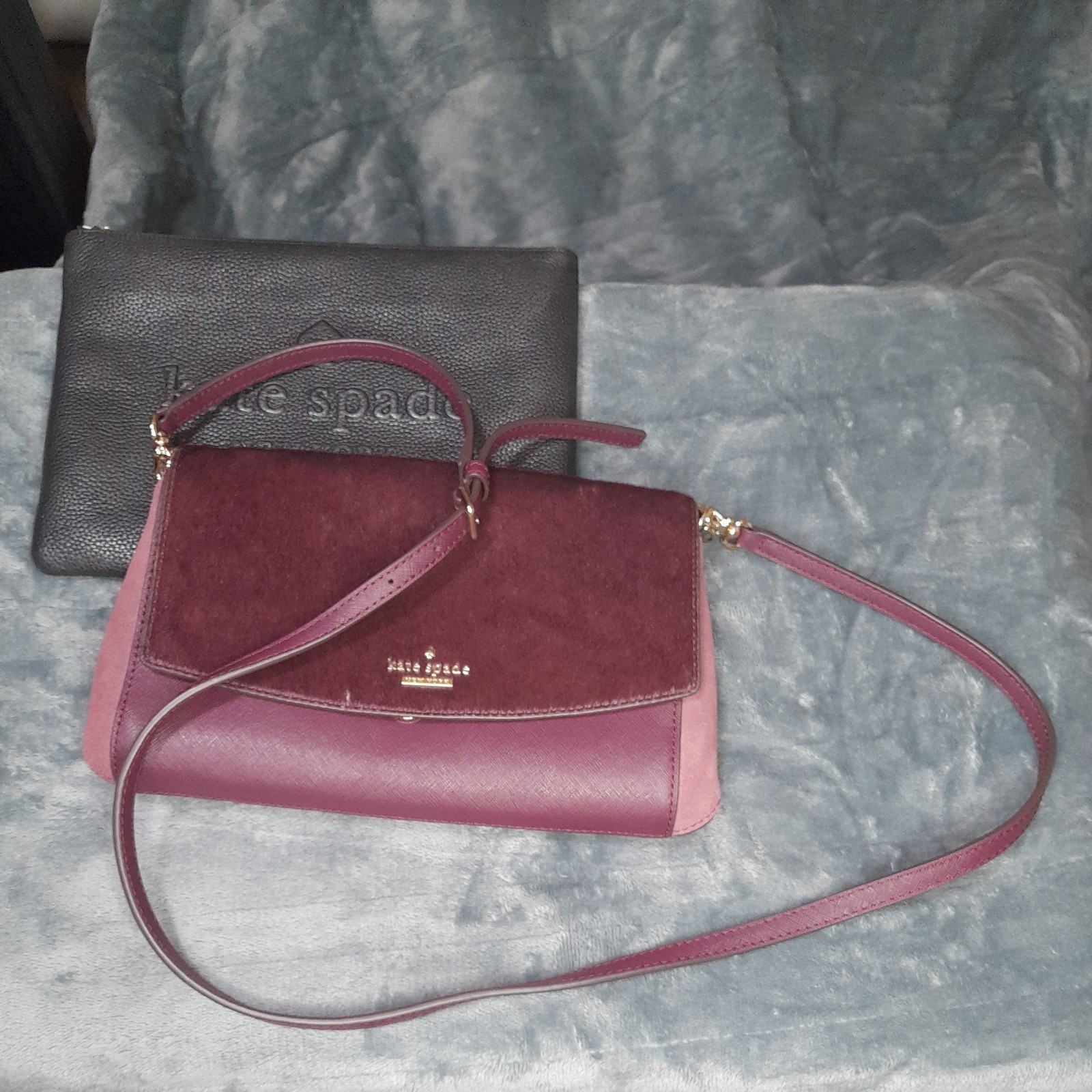 Kate Spade Cameron Convertible Saffiano Leather Crossbody Bag burgundy.