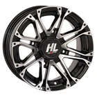 High Lifter by STI HL3 12x7 ATV/UTV Wheel - Gloss Black/Machined (4/110) - 2+5
