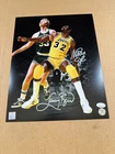 Magic Johnson Larry Bird Signed 11x14 Auotgraph Photo Lakers Boston JSA WA835125