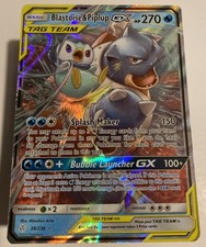 Blastoise & Piplup GX 38/236 Sm-Cosmic Eclipse Holo on eBay
