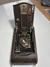 Appareil photo à soufflet pliable Kodak n°3 modèle autographique H 130 mm f/7,7 objectif Canada