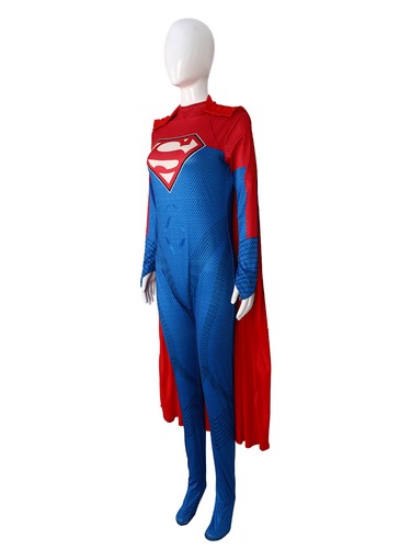 Cosplay Flash Movie Superwoman Supergirl Jumpsuits Superhero Halloween Bodysuits - Picture 7 of 12