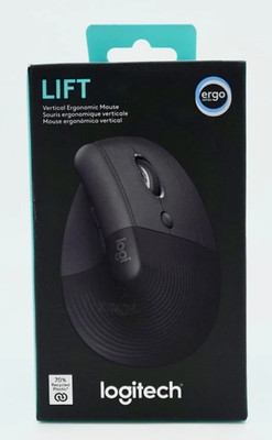 Logitech Lift Vertical Ergonomic Mouse for Small to Medium Hands Graphite - NEW
