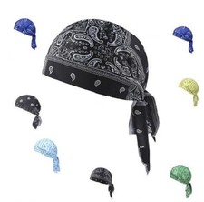 Elastic Motorcycle Wrap Biker Du Bandana Paisley Doo Rag Head Skull Cap Durag US