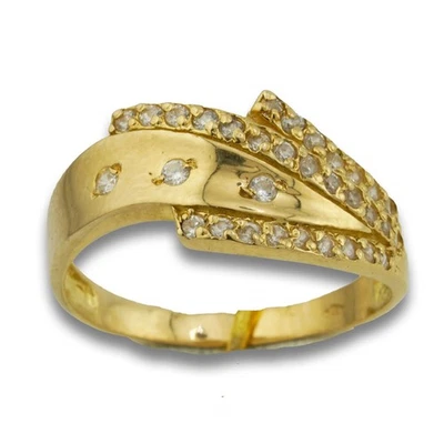 Ring 750 Gold 18 Karat Gelbgold Damen Größe 55 Wert 900,- - Bild 1 von 4