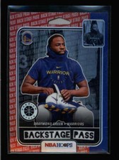 DRAYMOND GREEN 2019/20 HOOPS PREMIUM STOCK #1 BACKSTAGE PASS RED PRIZM BA3624
