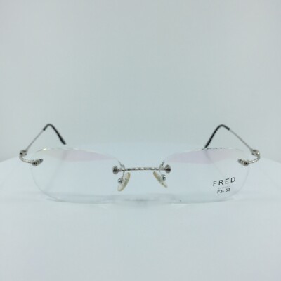 New Authentic FRED Lunettes F10 L01 F3 Eyeglasses 002 Platinum