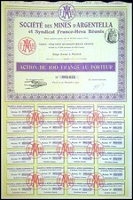 Société Des Mines D'Argentella, (Korsika) 1911 - Nr. 001432