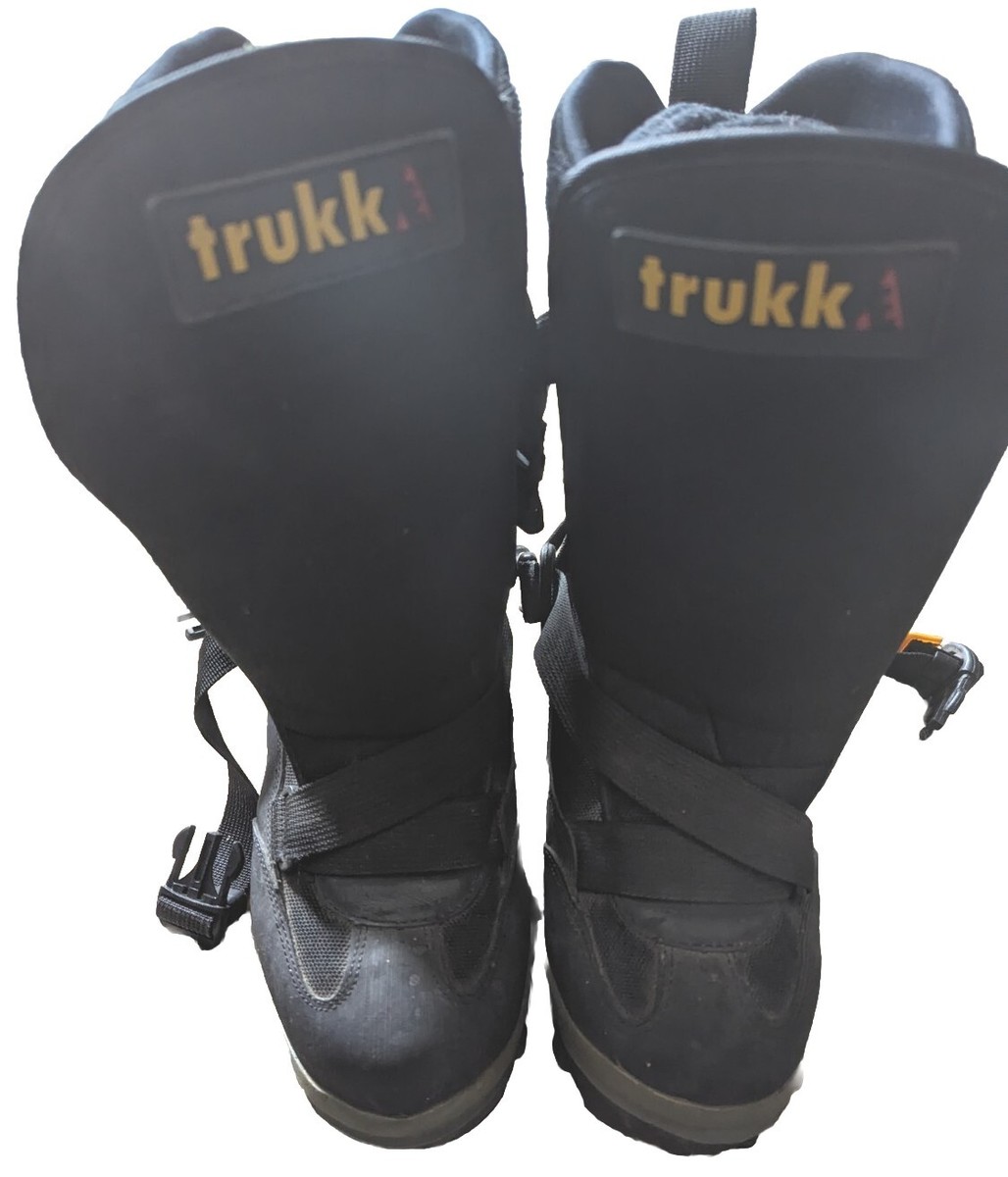 Trukke Black Snowmobile Boots Men