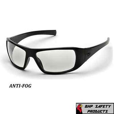 PYRAMEX GOLIATH SAFETY GLASSES CLEAR ANTI-FOG LENS WORK EYEWEAR SB5610DT Z87 