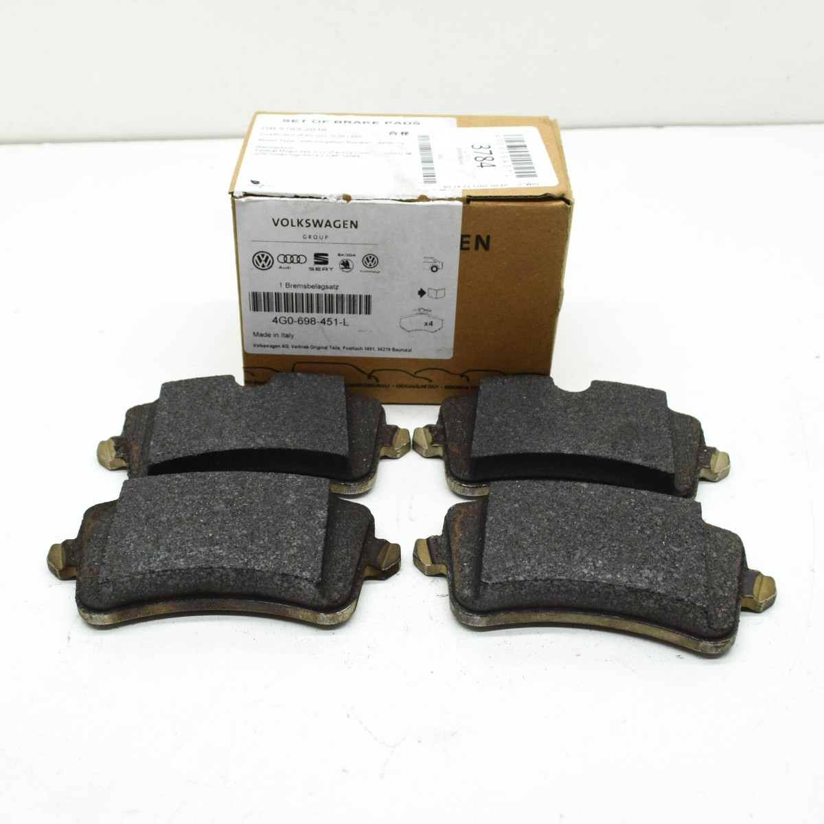 NEW AUDI A6 AVANT C6 REAR BRAKE PADS SET 4G0698451L ORIGINAL 4G0