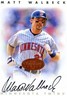 Matt Walbeck 1996 Donruss Leaf Signature Series Bronze On Card Autograph Auto