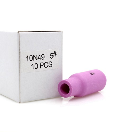 Alumina Ceramic Cup 10N49 WeldingCity® Alumina Ceramic Cups 10N49 #5 – 10-Pack For TIG Torch 17/18/26 9 Series TIG Torch - Foto 10