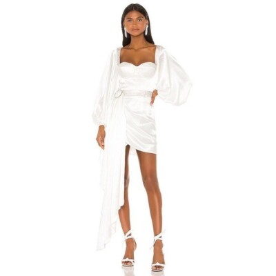 knee length dresses for ladies Bronx and Banco Maia White Lace Tie Shoulder Mini Dress main image 0