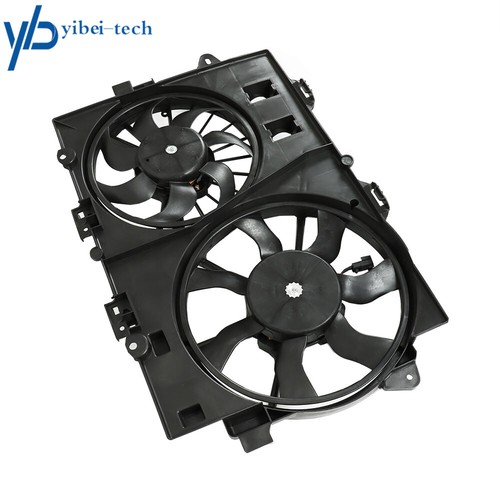 Dual Radiator Cooling Fan Assembly For Chevy Equinox Pontiac Torrent 19129813 - Foto 6 di 11