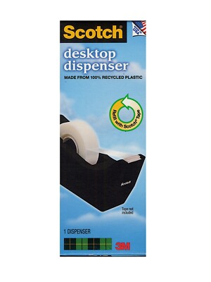 3M Scotch Desk Tape Dispenser C-38 - black tape dispenser C-38