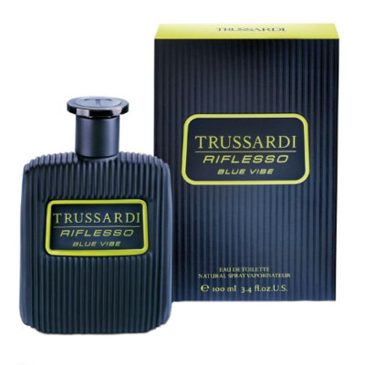 Trussardi Riflesso Blue Vibe by Trussardi 3.4 oz-100 ml  EDT for Men New In Box