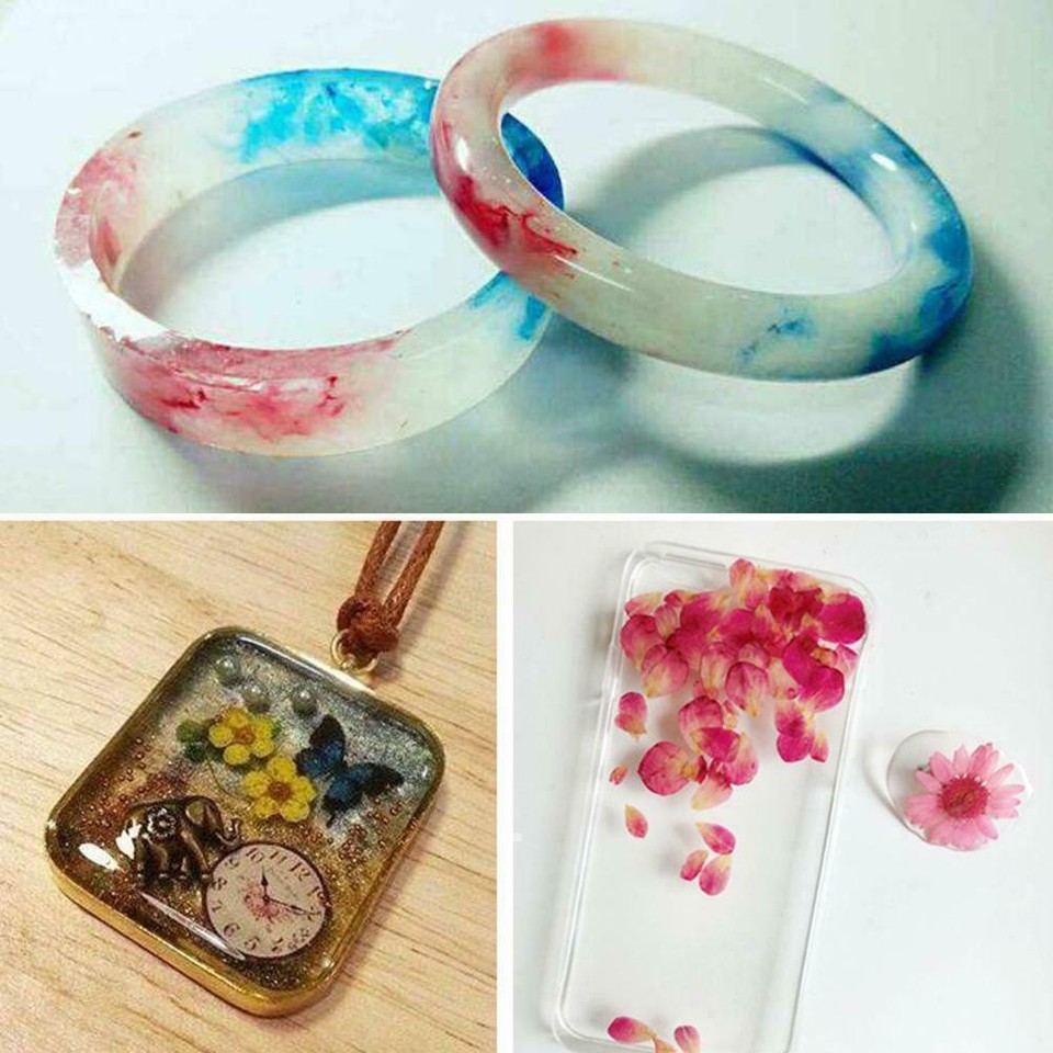 Epoxy Resin Kit Crystal Clear Hardener Easy Mix DIY ProjectsNEW U9P5