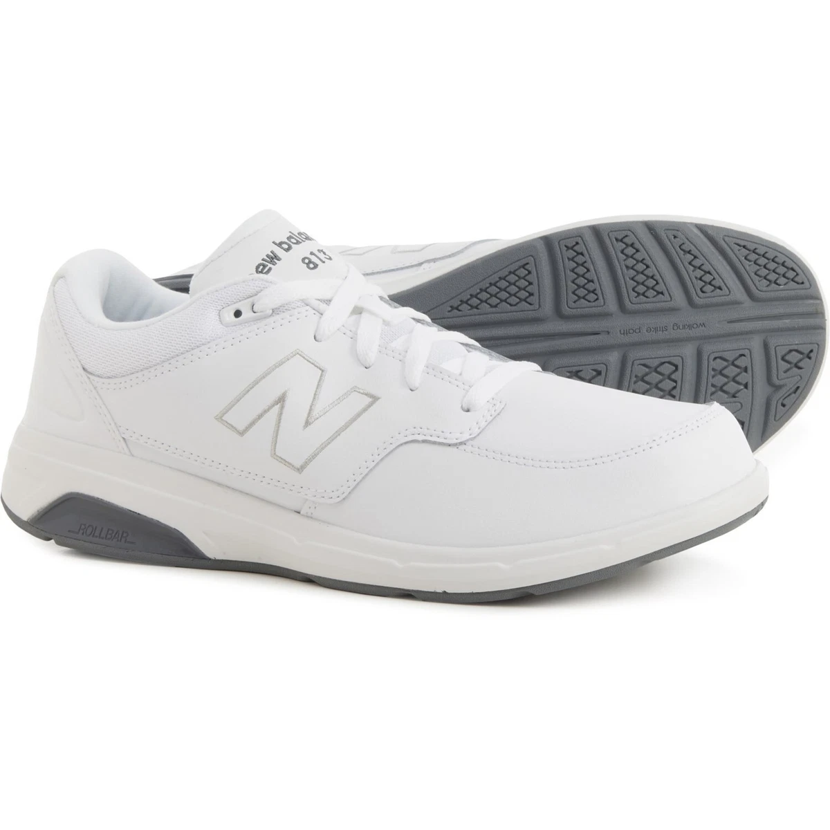 New Balance 813H V1 White Mens Casual Walking Sneakers Wide Width Brand New