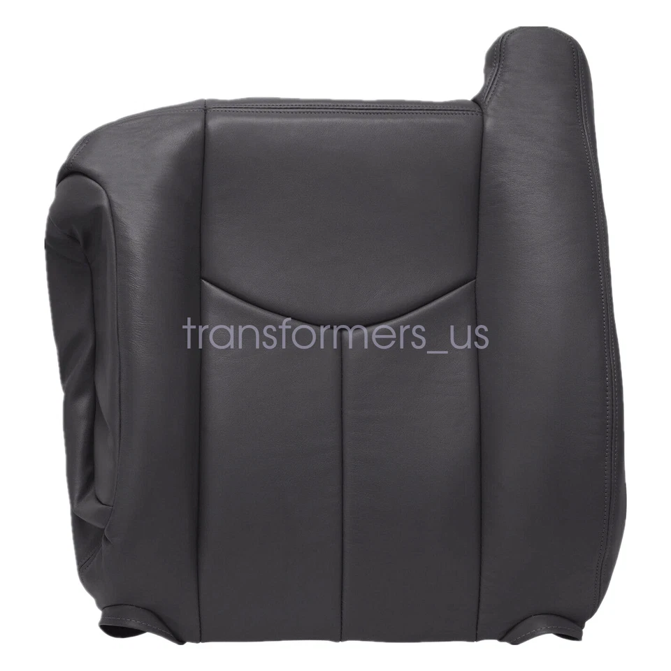 Cubierta de asiento de cuero gris oscuro para Chevy Silverado GMC Sierra 2003 2004 2005 2006 Foto 4 de 4