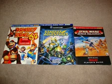 Nintendo Power Strategy Guide LOT Donkey Kong 64 Star Fox Adventures Wars Rogue