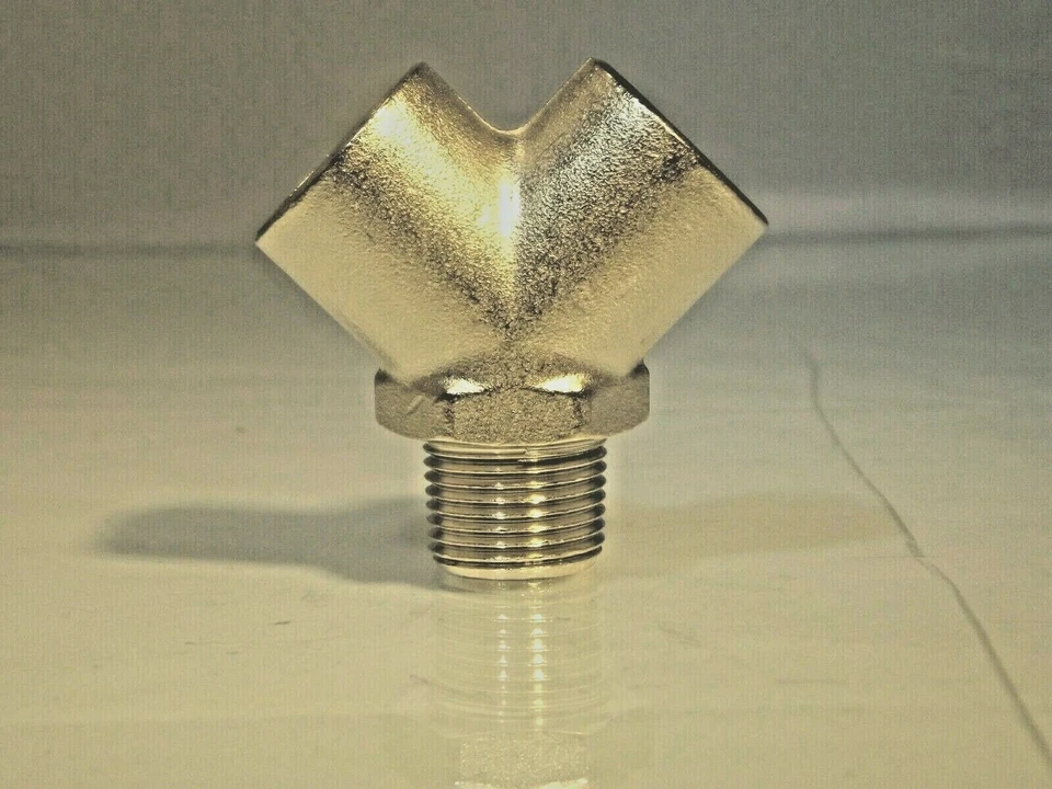 KELM 1/4" Bsp Y Splitter Connector with Centre Male to Female outlets Ports