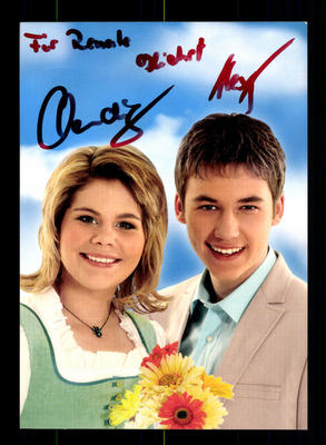 Claudia und Alexx Autogrammkarte Original Signiert ## BC 74912