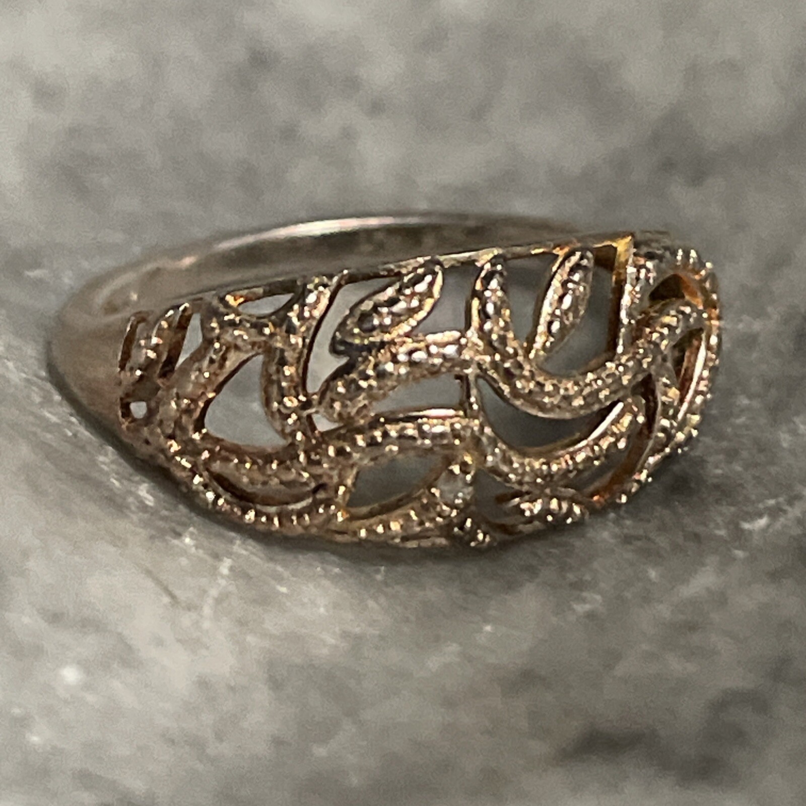 D’Joy 925 Sterling Silver Open Pattern Ring Size 7 - image 3