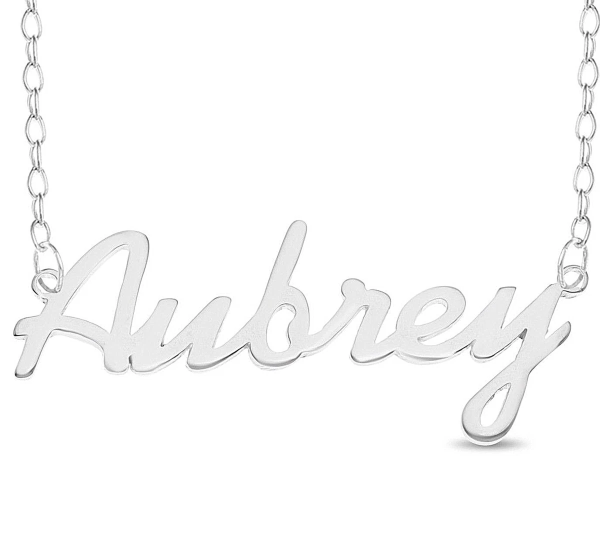 Aubrey name deals necklace