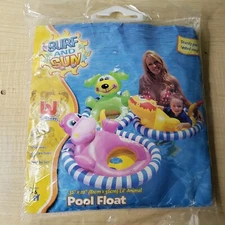 Vintage Bestway Surf & Sun Inflatable 32x22 Lil Animal Pool Float 2007 NEW