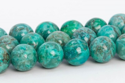 Peacock Green Magnesite Turquoise Grade AAA Round Loose Bead 6/8-9/10/12MM